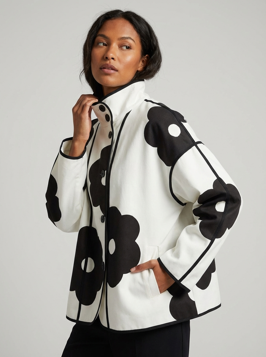 Women's Jacket Oversized | Floral Print