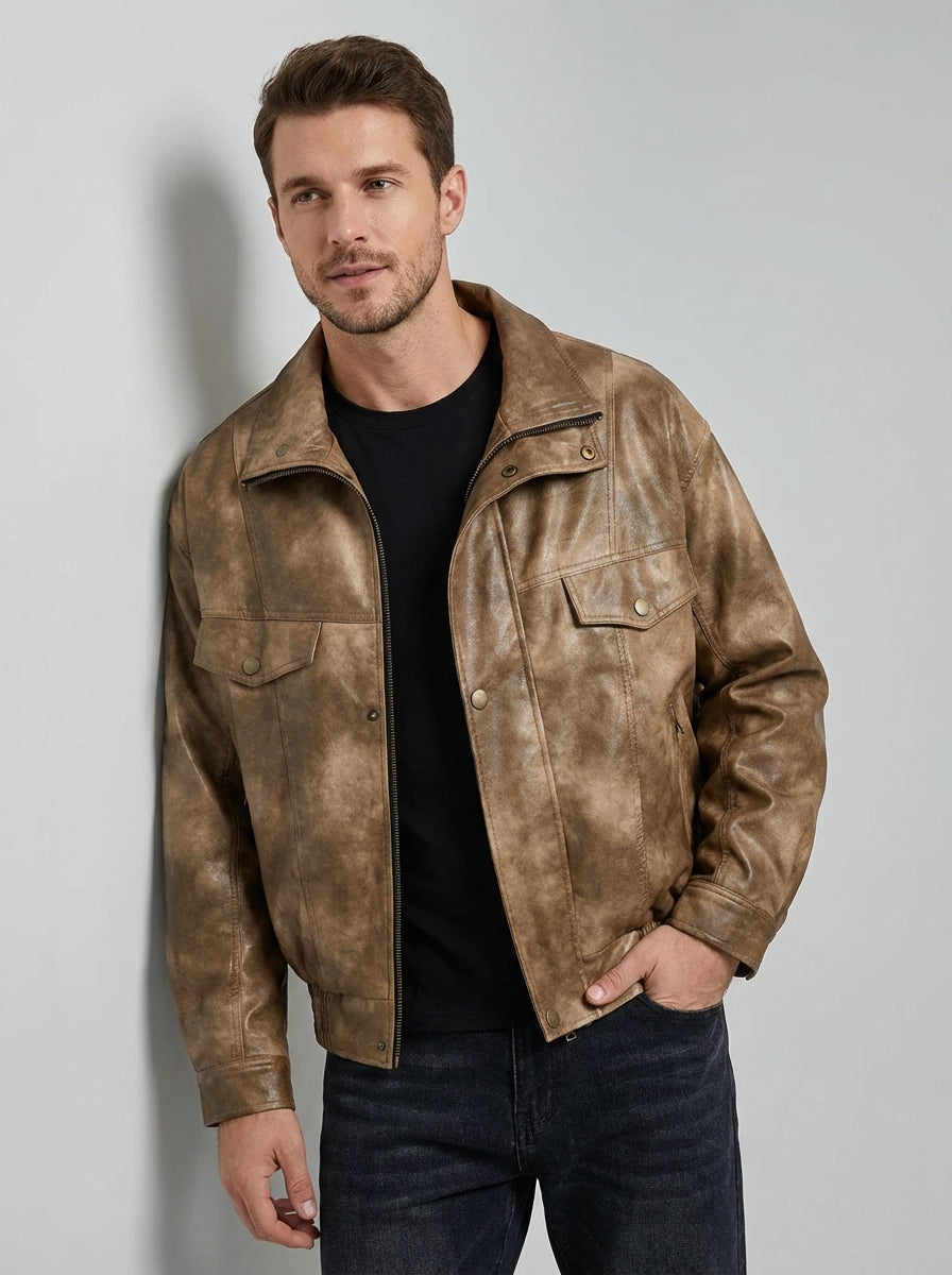 Men's Jacket Zip Front | Vintage Style