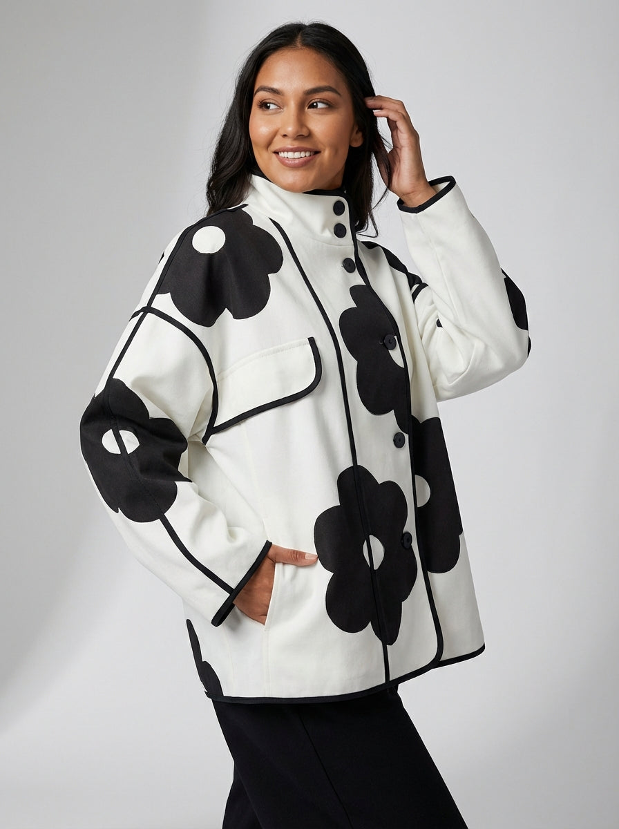 Women's Jacket Oversized | Floral Print