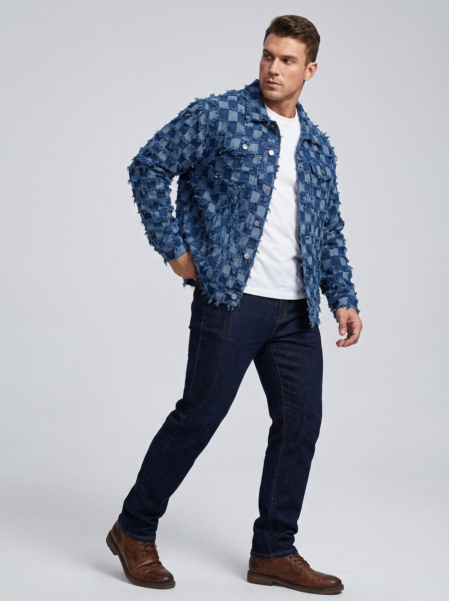 Men's Jacket Button Front | Spring Checkered