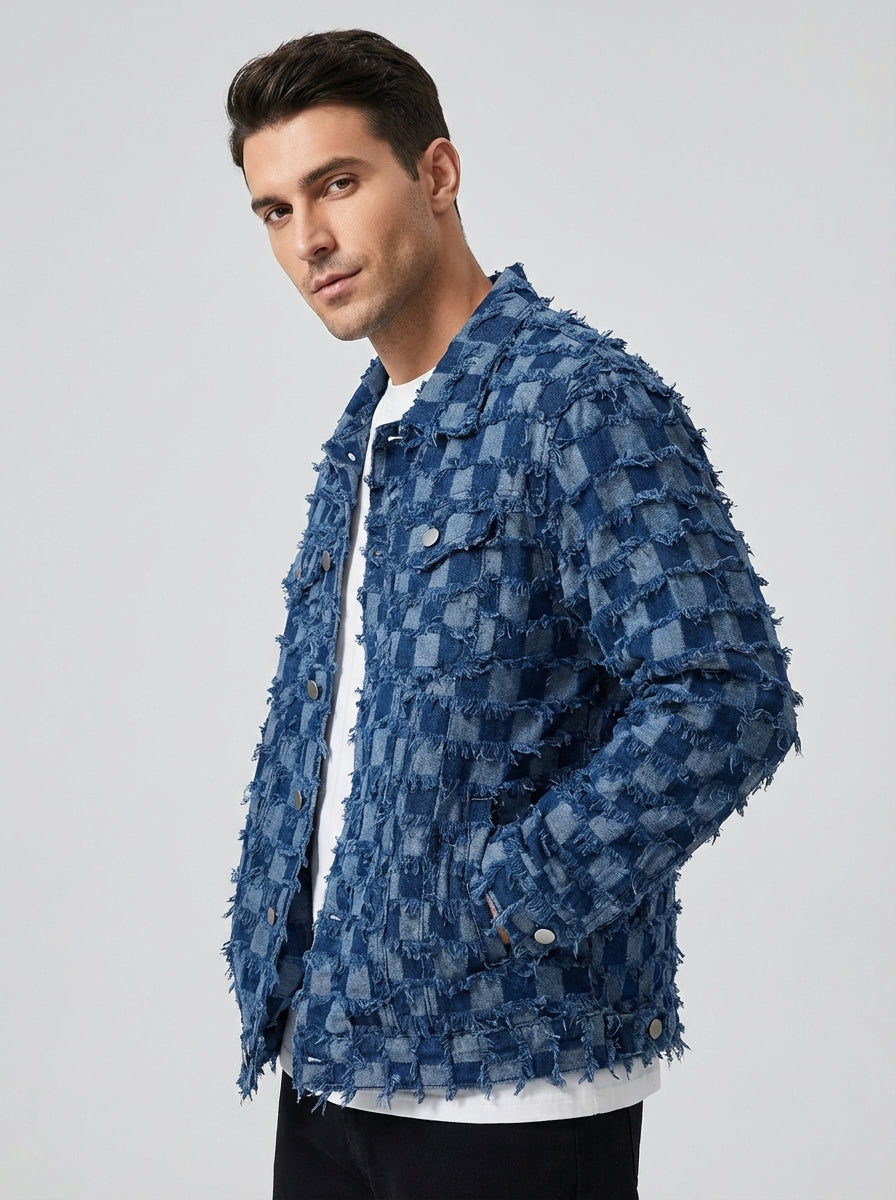 Men's Jacket Button Front | Spring Checkered