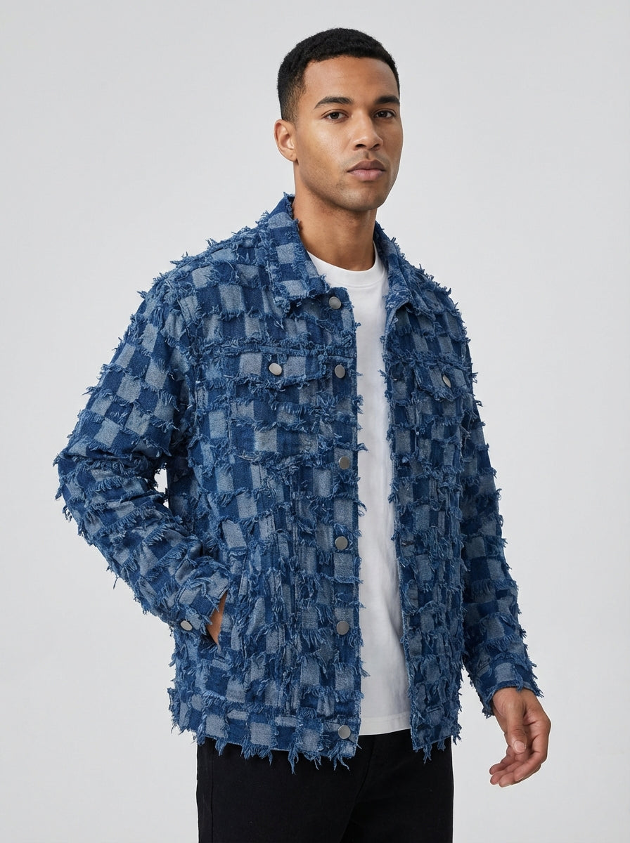 Men's Jacket Button Front | Spring Checkered