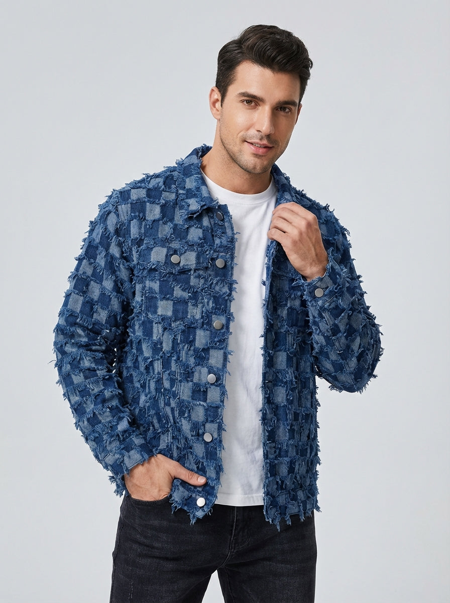 Men's Jacket Button Front | Spring Checkered