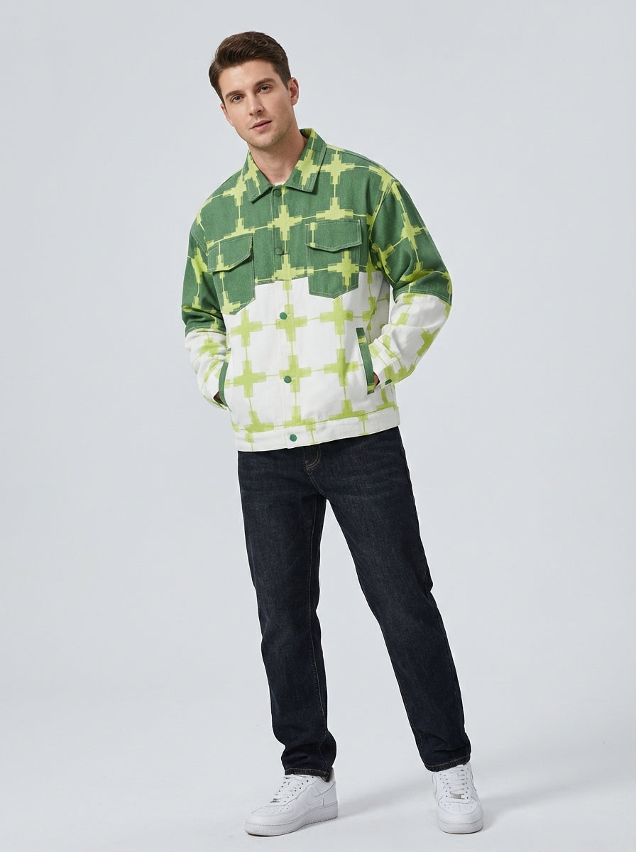 Men's Jacket Color Block | Casual