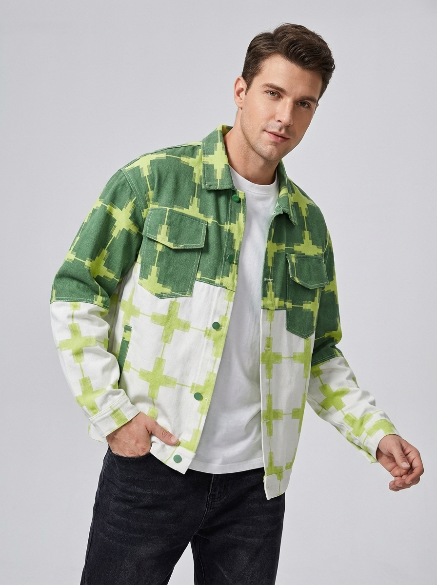 Men's Jacket Color Block | Casual